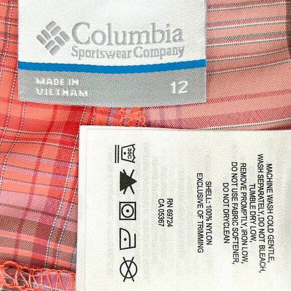Columbia Plaid Omni-Shade Sun Protection Shorts NWT - Picture 6 of 6